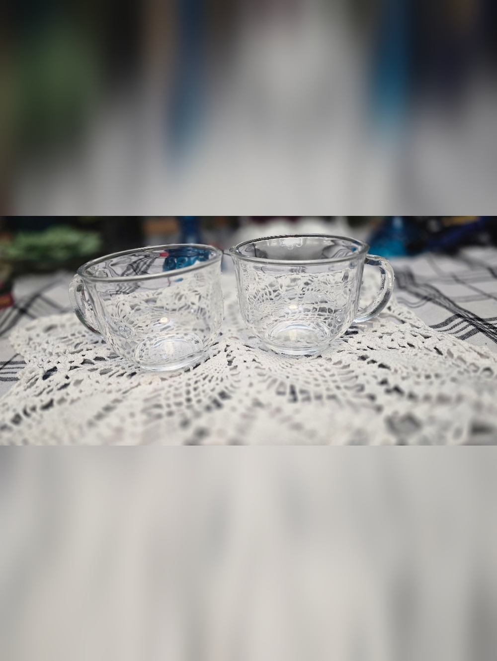Clear Glass Mug - Set of 2